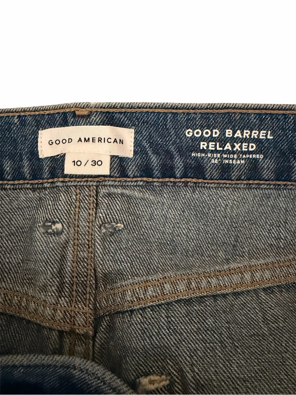 NWT Good American Good Barrel Relaxed Jeans - Picture 6 of 6